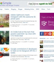 Metro Modern Solar Blogger Teması