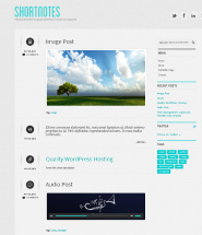 Shortnotes TumBlog WordPress Teması